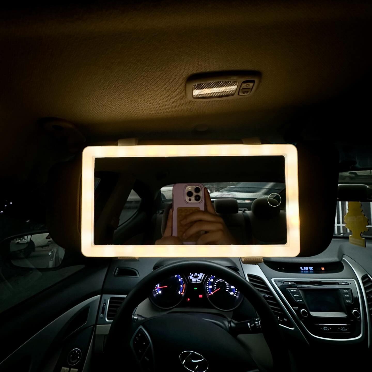 🌟Espejo Luz Led Original Para Carro, Tocador Recargable Usb